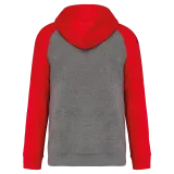 Grey Heather / Sporty Red