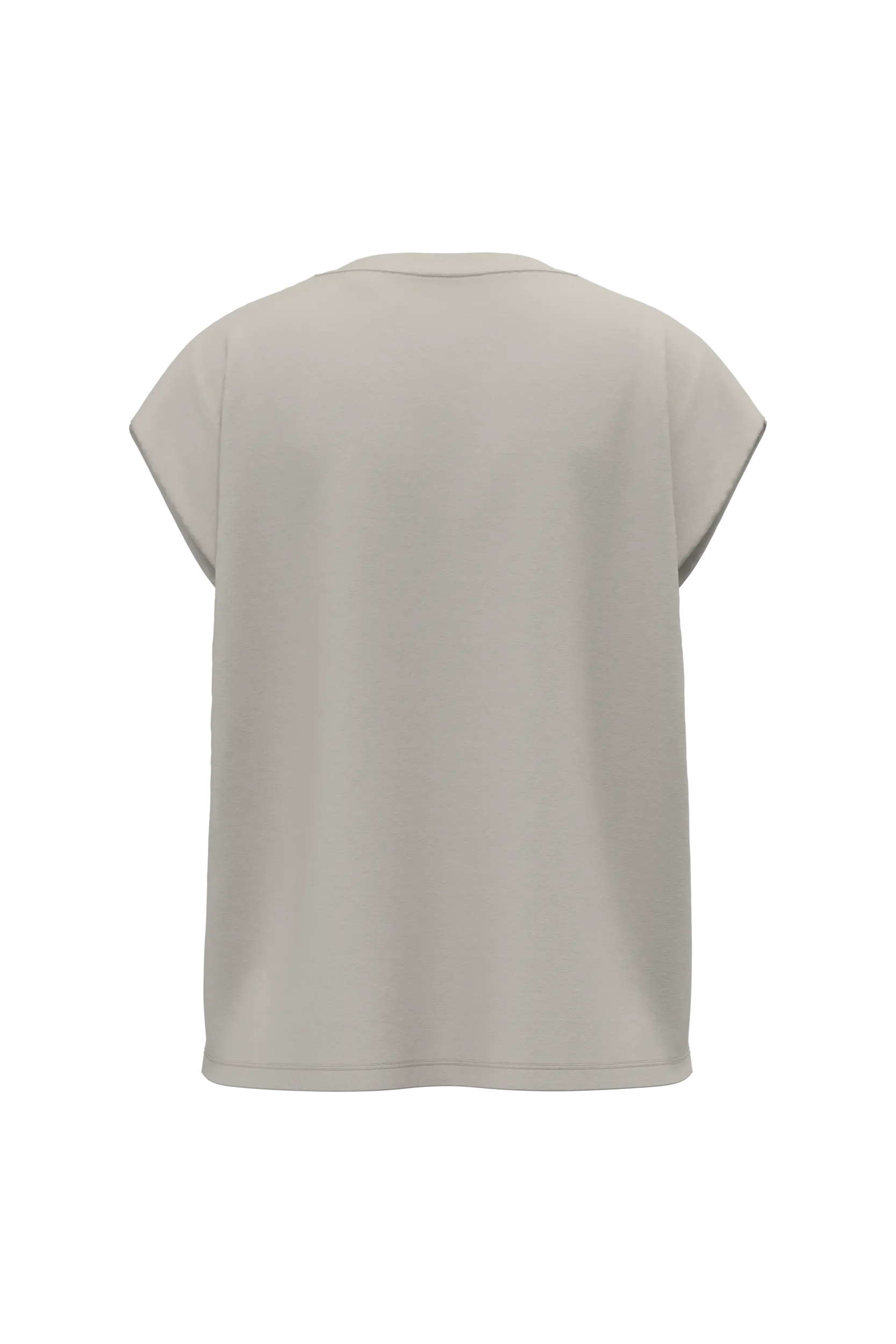 Camiseta de mujer eco-responsable sin mangas con hombreras