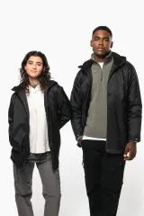 Chaqueta con capucha y forro de micropolar - Unisex