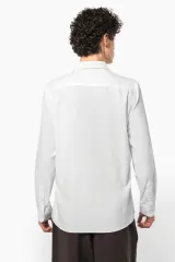 Camisa oxford lavada manga larga