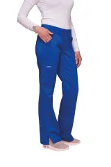Pantalones tipo cargo de tiro medio mujer