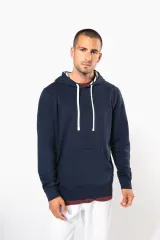 Sudadera con capucha de forro contrastado - Unisex