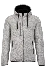 Chaqueta jaspeada con capucha hombre