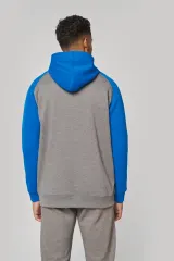 Chaqueta Bicolor con cremallera y capucha unisex