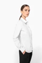 Camisa popelina manga larga mujer
