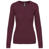 Jersey cuello de pico mujer