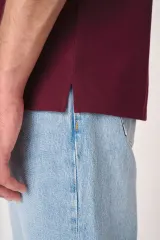 Polo punto piqué hombre