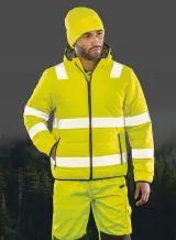 Chaqueta de seguridad ripstop acolchada - Material reciclado