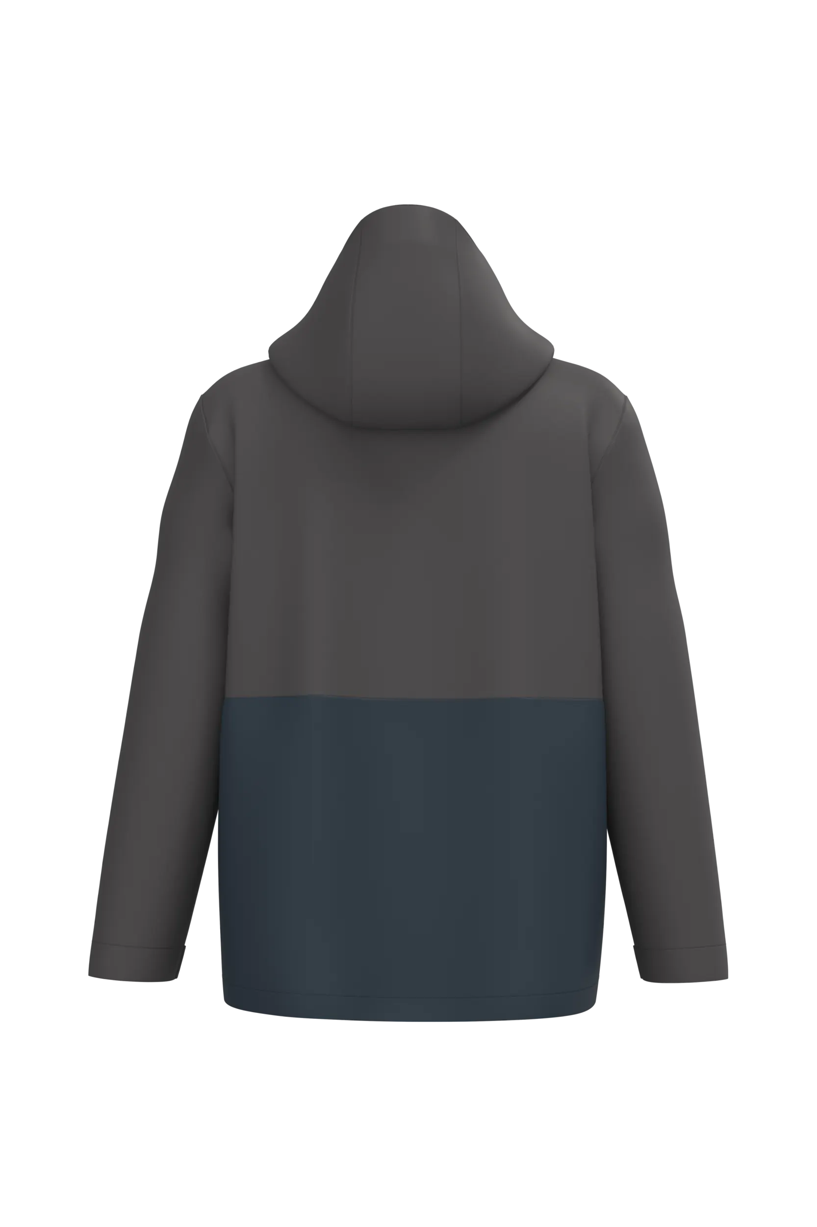 Parka 3 en 1 impermeable con capucha bicolor unisex