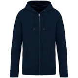 Sudadera ecorresponsable con cremallera y capucha unisex