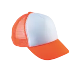 White / Fluorescent Orange