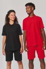 Polo de equipo bicolor unisex