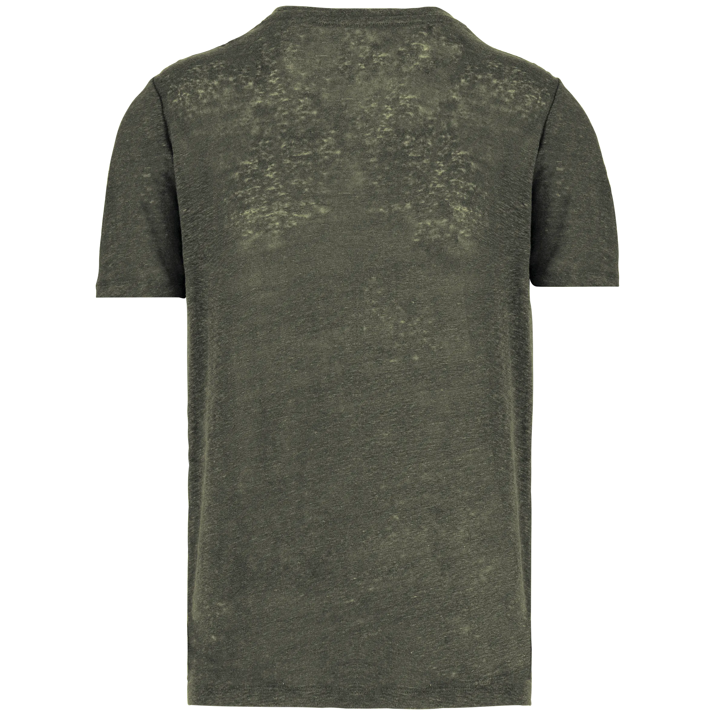 Camiseta lino cuello redondo hombre
