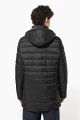 Parka ligera acolchada con capucha para hombre