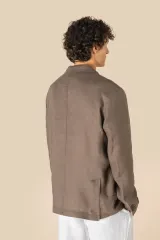 Blazer efecto lavado de lino hombre