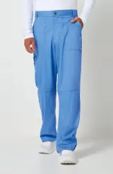 Pantalones tipo cargo con bragueta hombre