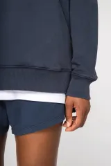 Sudadera ecorresponsable con capucha efecto lavado oversize unisex