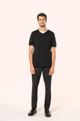 Camiseta Supima® cuello de pico manga corta hombre