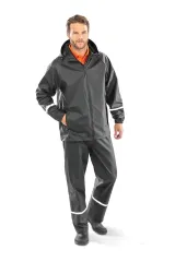 Chaqueta impermeable Prism PU con bandas reflectantes