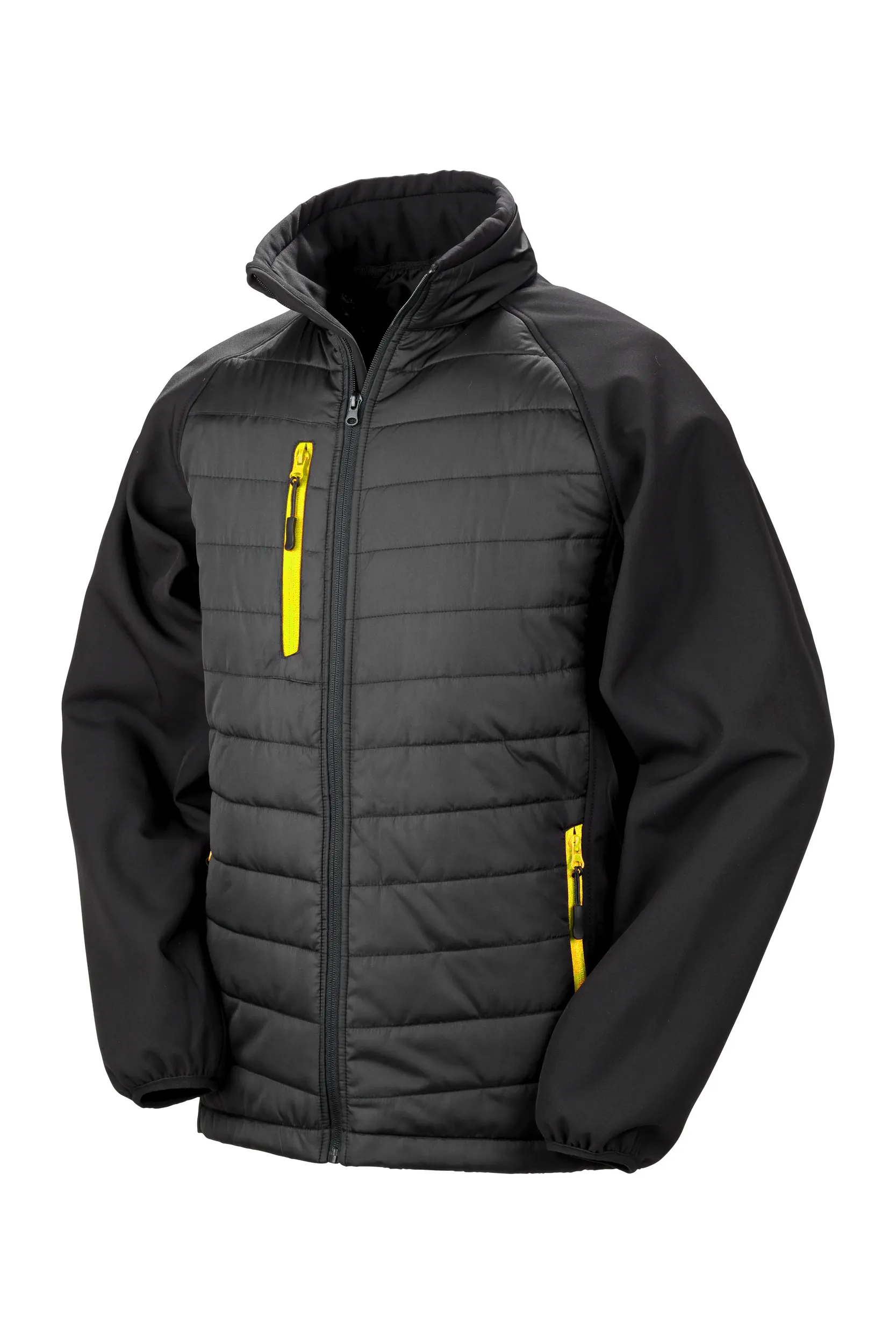 Chaqueta Softshell Black Compass acolchada reciclada