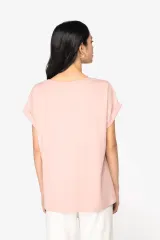 Camiseta ecorresponsable mangas vueltas mujer