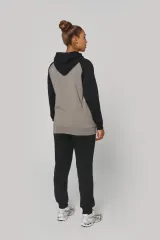 Sudadera bicolor con capucha adulto