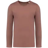 Camiseta ecorresponsable efecto lavado de manga larga unisex