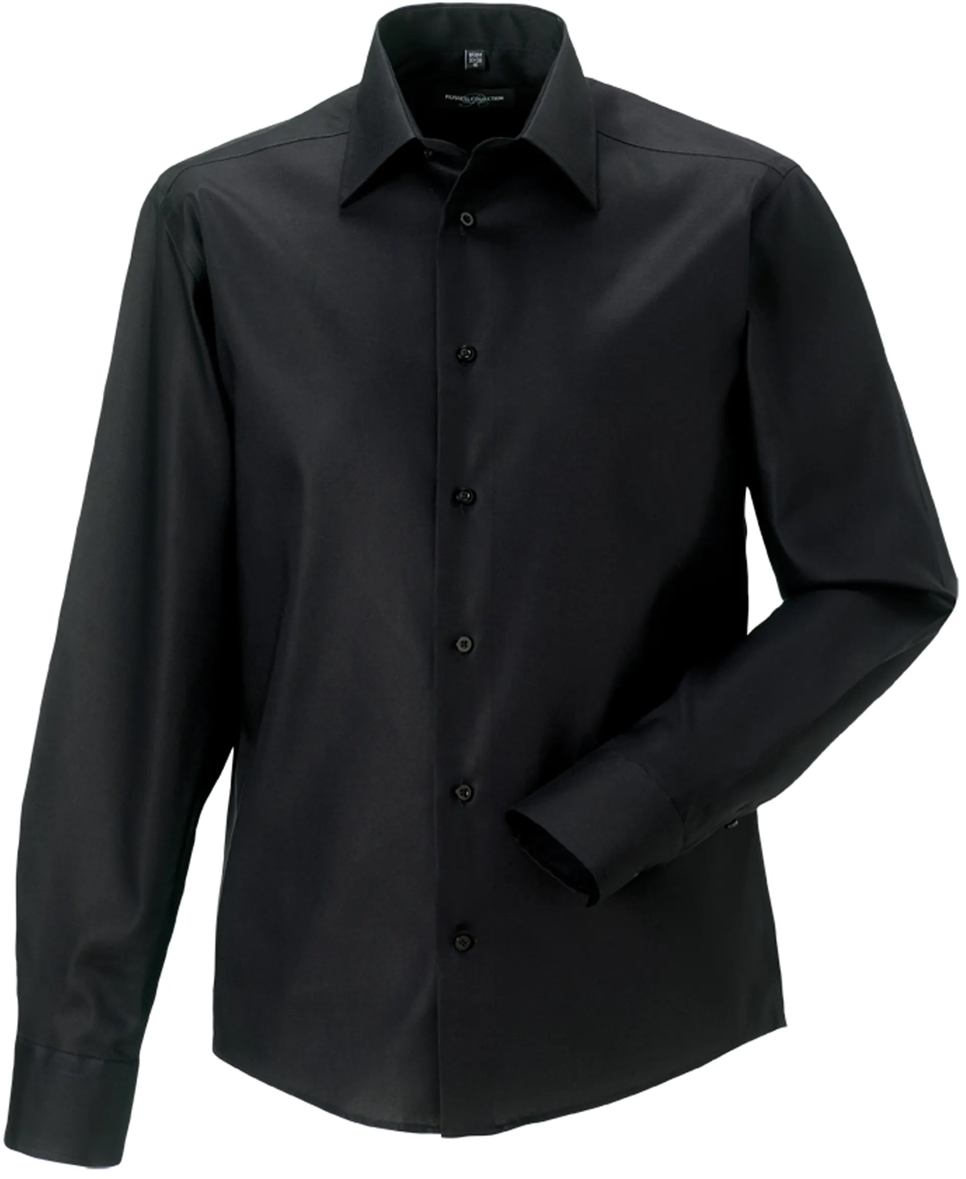 Camisa moderna sin plancha manga larga hombre