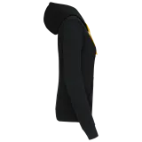Sudadera capucha y cremallera contrastada mujer