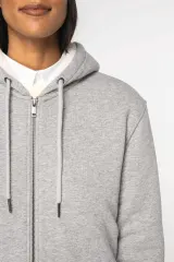 Sudadera ecorresponsable con cremallera y forro de sherpa unisex