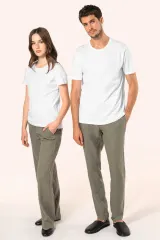 Camiseta Supima® cuello redondo manga corta mujer