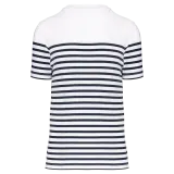 White / Navy Stripes
