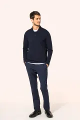 Polo Supima® manga larga hombre