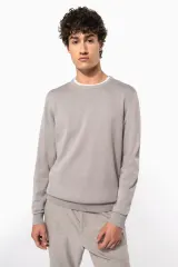 Jersey cuello redondo manga larga hombre