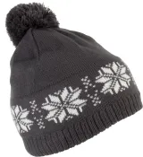 Gorro navideño de punto con motivo de estrellas
