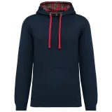 Sudadera con capucha de forro contrastado - Unisex