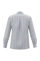 White / Navy Blue Stripes