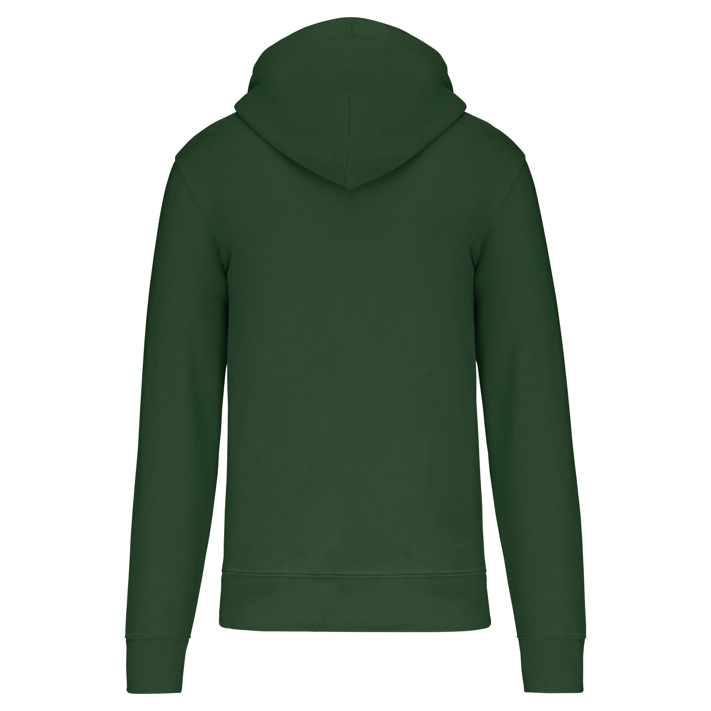 Sudadera con capucha y cremallera ecorresponsable hombre