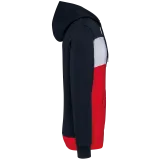 Sudadera tricolor con capucha unisex