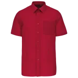 Camisa popelina de polialgodón manga corta de fácil cuidado hombre