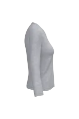 Camiseta manga larga y cuello de pico mujer