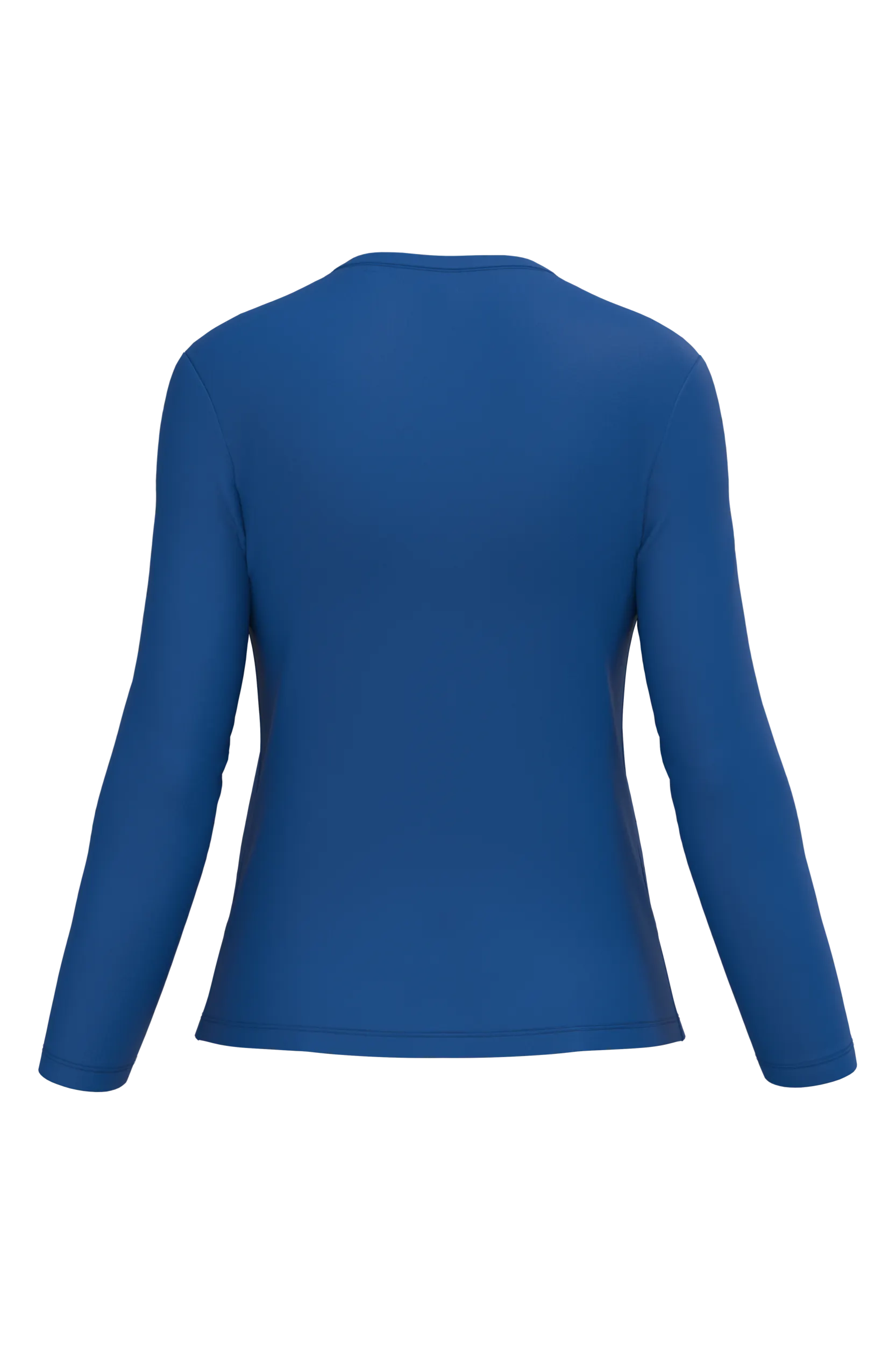 Camiseta manga larga y cuello de pico mujer