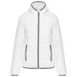 Chaqueta acolchada y ligera con capucha mujer