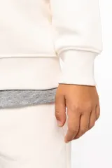 Sudadera ecorresponsable cuello redondo infantil