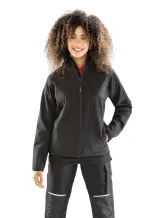 Chaqueta softshell reciclada de 3 capas con capucha mujer