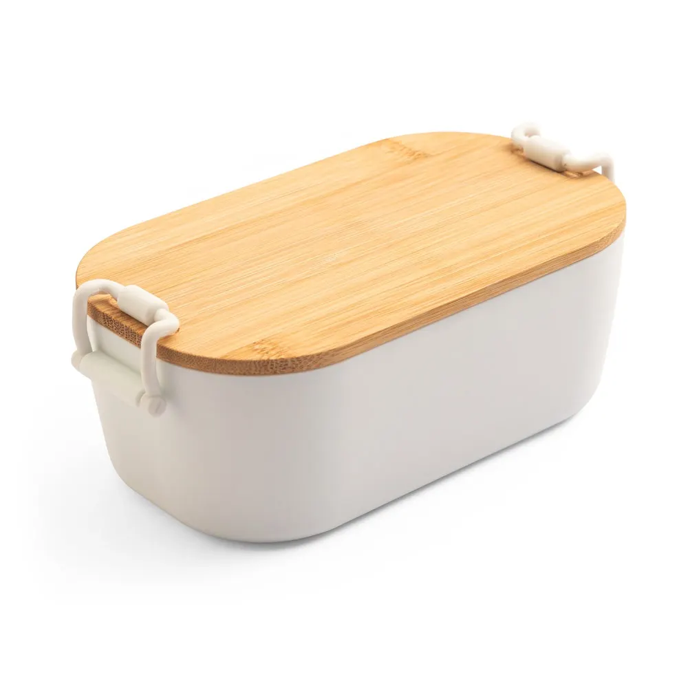 MAHLEB. Caja hermética de PP con tapa de bambú