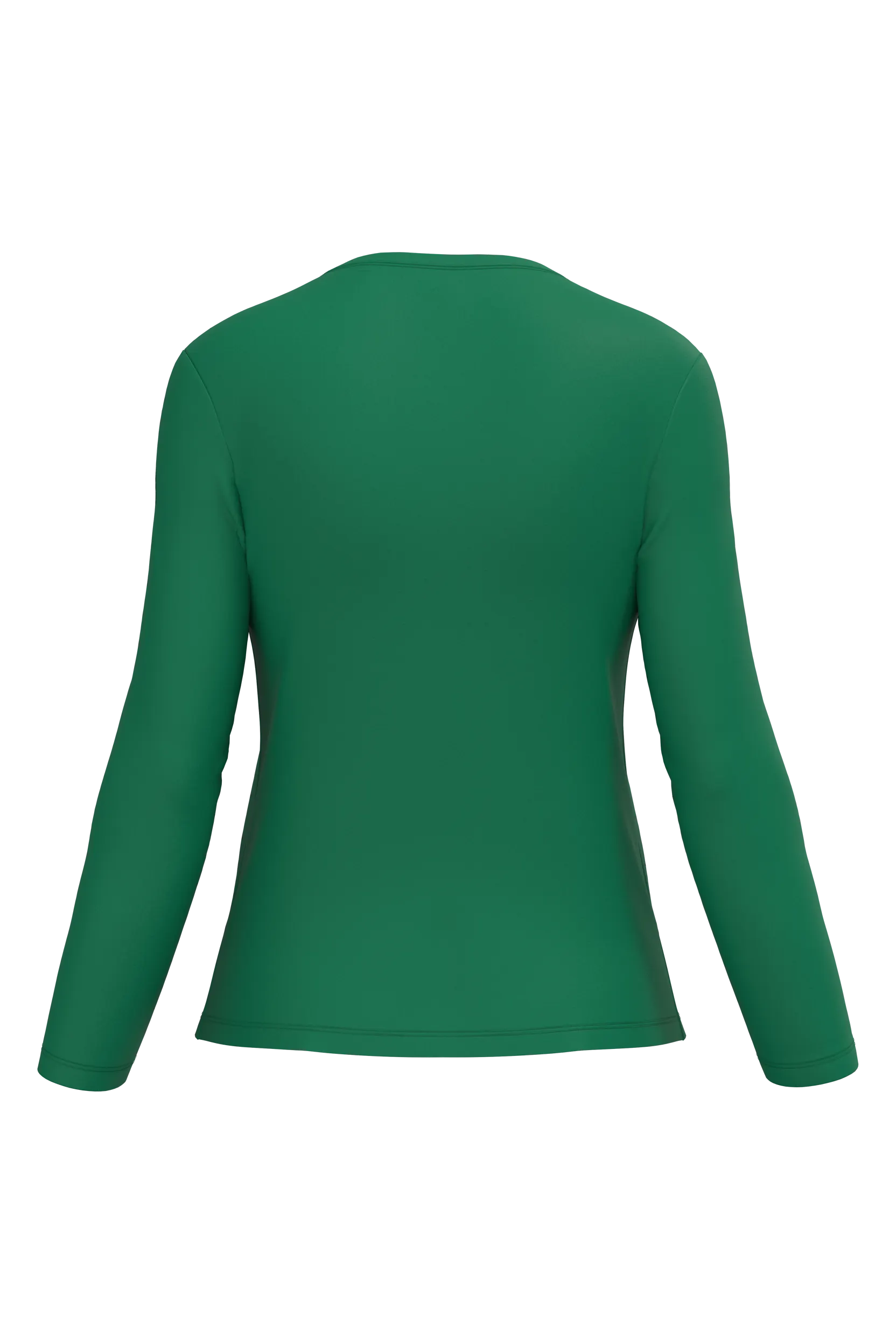 Camiseta manga larga y cuello redondo mujer