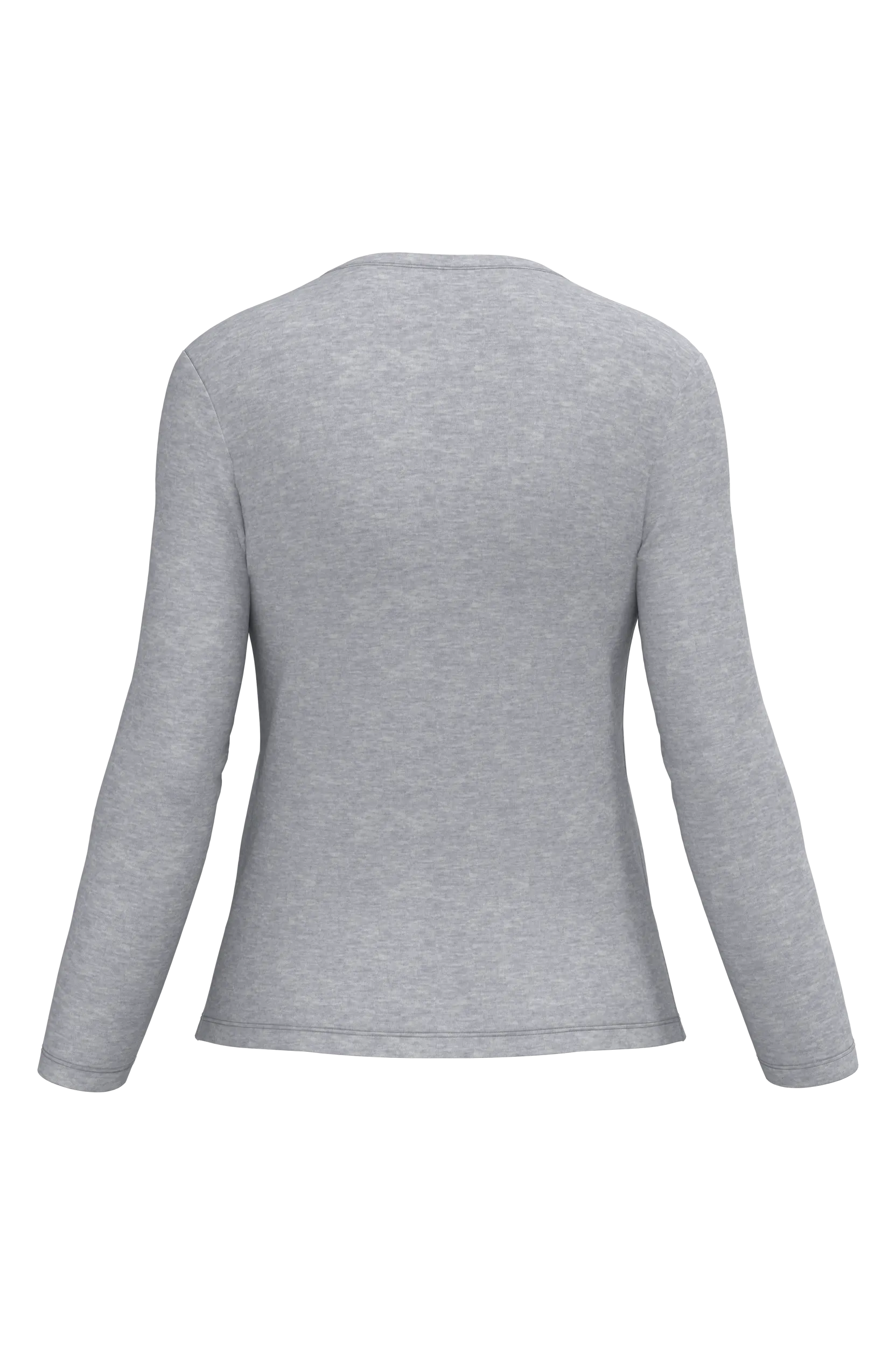 Camiseta manga larga y cuello redondo mujer