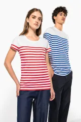 Camiseta marinera algodón orgánico mujer