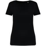 Camiseta ecorresponsable cuello de pico mujer